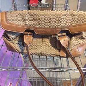 Authentic coach shoulder bag